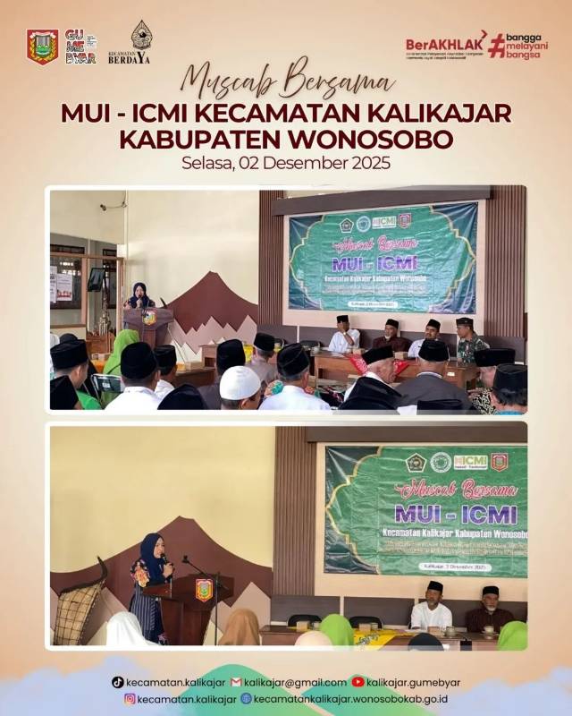 MUSCAB BERSAMA MUI - ICMI KECAMATAN KALIKAJAR KABUPATEN WONOSOBO